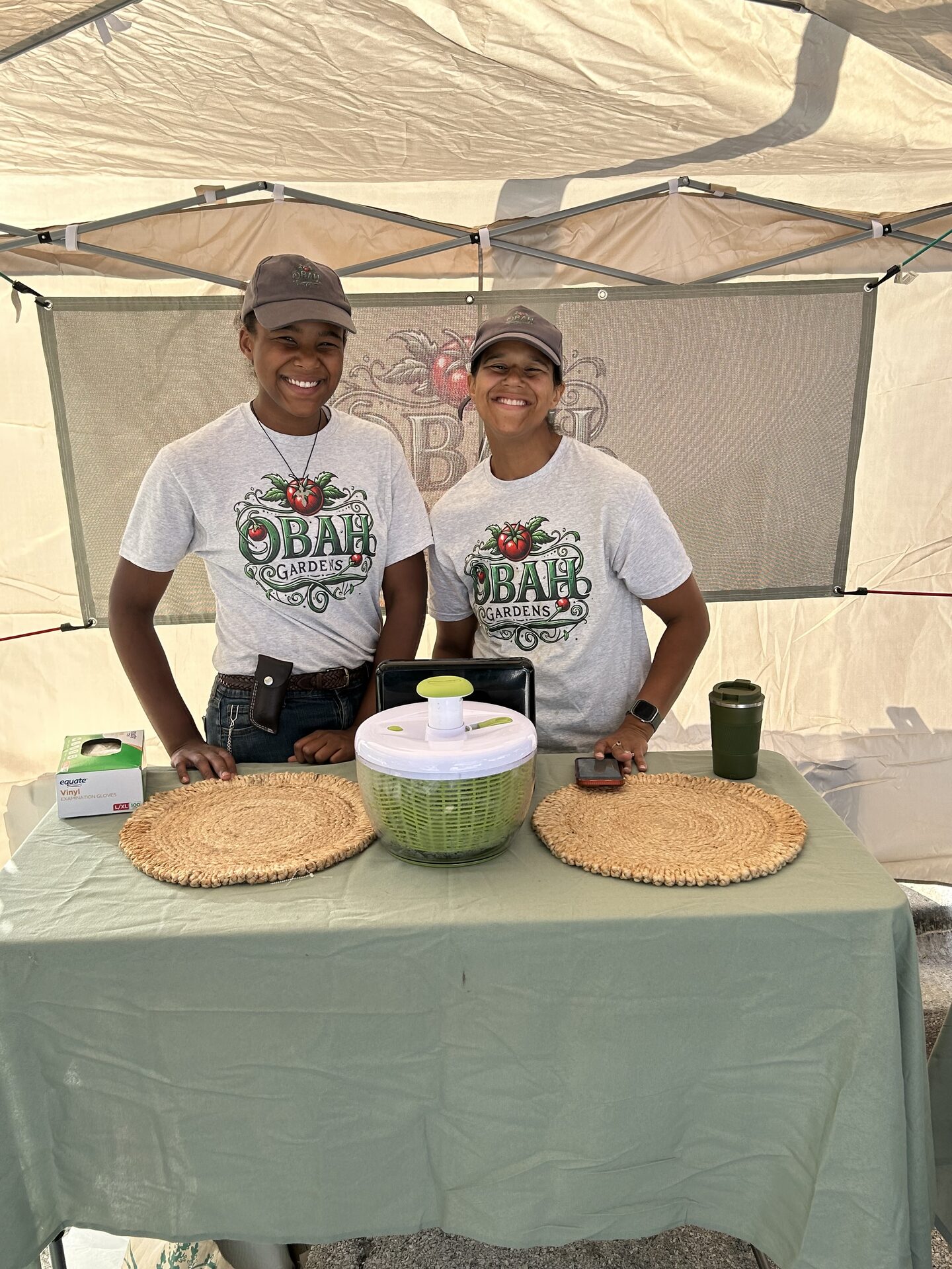 Obah Gardens at the farmers market